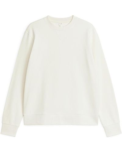 ARKET Sweatshirt Aus French Terry - Weiß