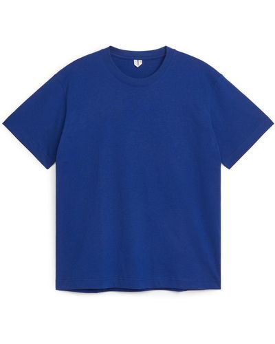ARKET Heavyweight T-shirt - Blue