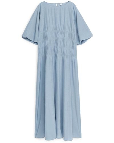 ARKET Short-sleeved Maxi Dress - Blue