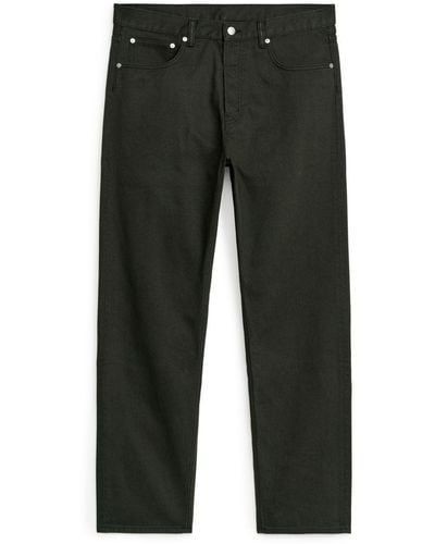ARKET Coast Relaxed Bedford Trousers - Grey