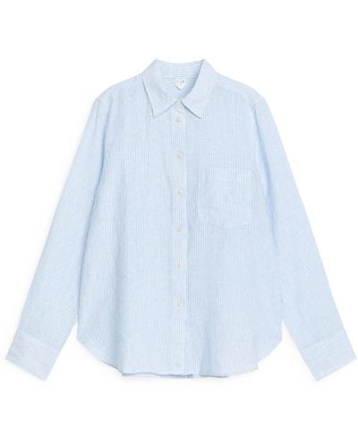 ARKET Linen Shirt - Blue