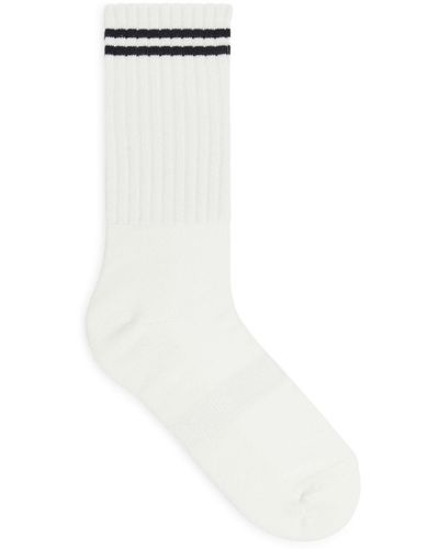 ARKET Sporty Cotton Socks - White