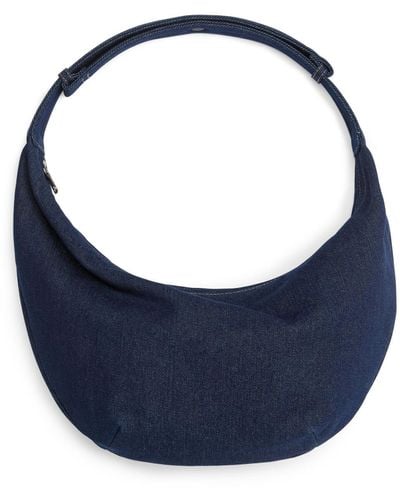 ARKET Curved Denim Bag - Blue