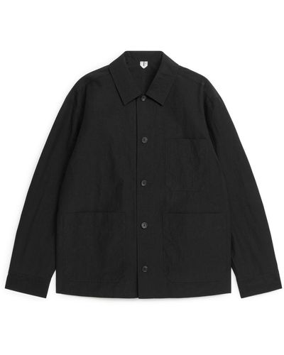 ARKET Cotton-nylon Overshirt - Black