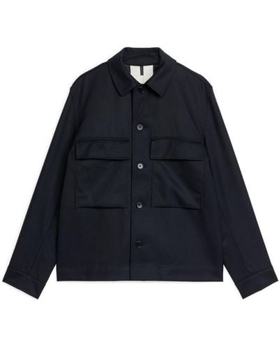 ARKET Elegante Jacke Aus Wollmischung - Blau