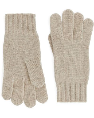 ARKET Merino Gloves - White