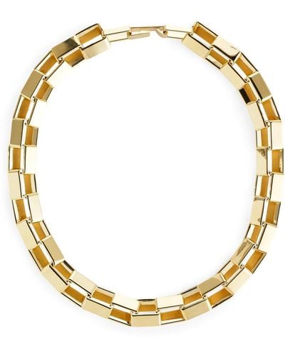 ARKET Klobige Halskette Mit Goldauflage - Mettallic