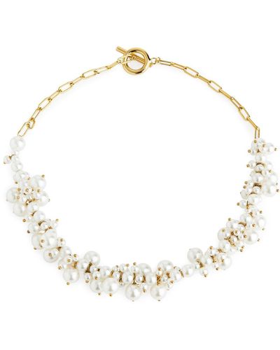 ARKET Gold-plated Pearl Necklace - Metallic