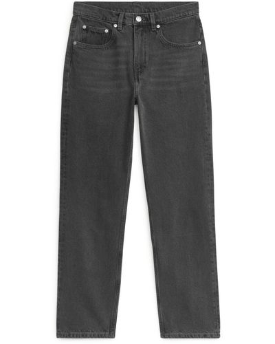 ARKET Jade Cropped Slim Jeans - Grey