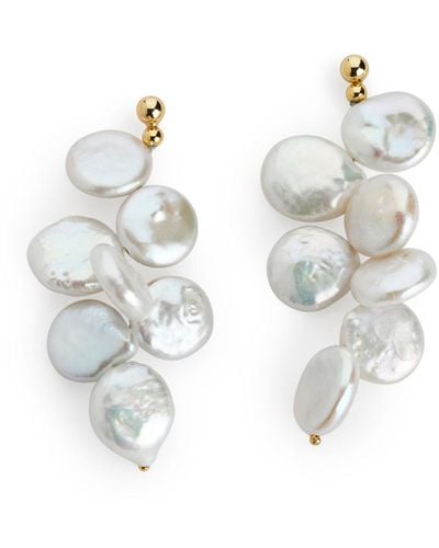 ARKET Freshwater Pearl Earrings - White