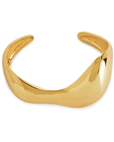 ARKET Sculptural Gold-plated Cuff Bracelet - Metallic