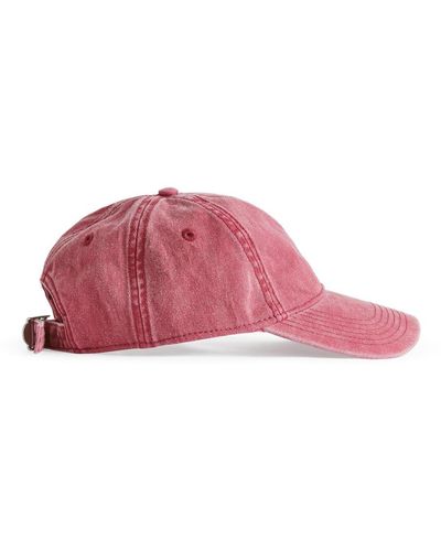 ARKET Cap Aus Gewaschener Baumwolle - Pink