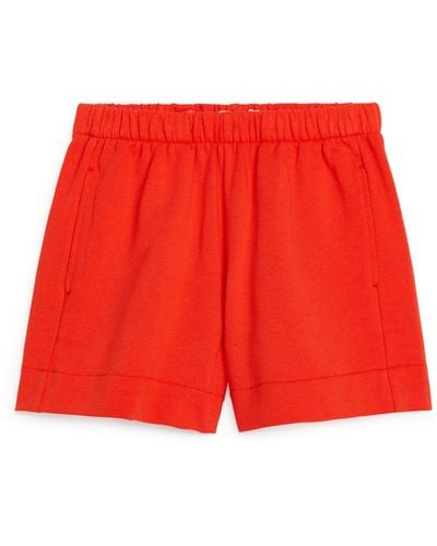ARKET French Terry Shorts - Red