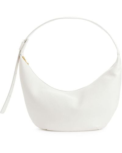 ARKET Mid Size Curved Shoulder Bag - White