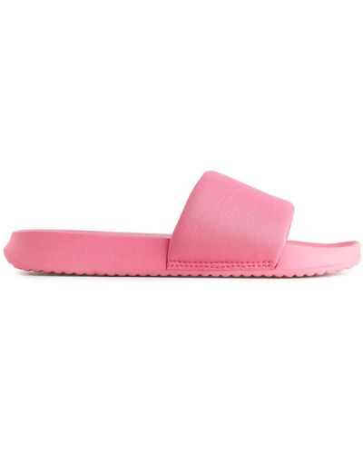 ARKET Soft Slide Sandals - Pink