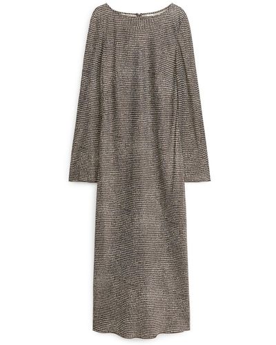 ARKET Bias-cut Midi Dress - Grey