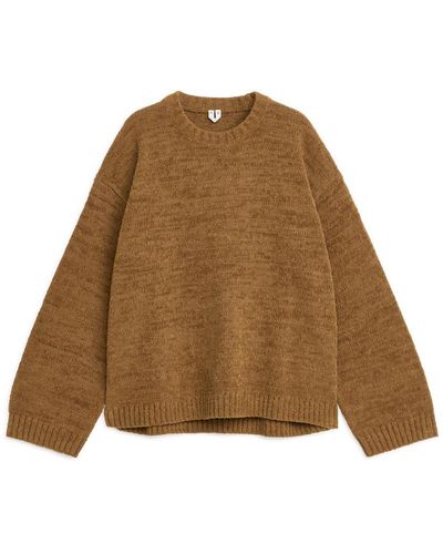 ARKET Lockerer Pullover Aus Baumwollmischgewebe - Natur