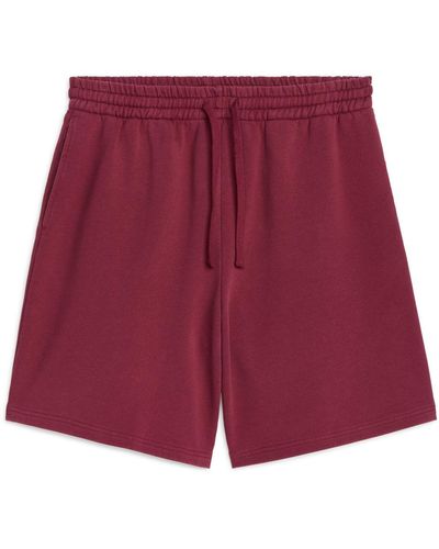 ARKET French Terry Shorts - Red