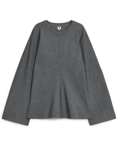 ARKET Merino Hourglass Sweatshirt - Grey