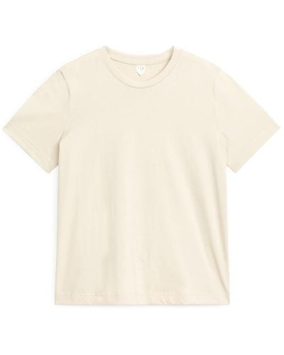 ARKET T-Shirt Mit Rundhalsausschnitt - Weiß