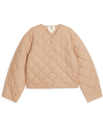 ARKET Quilted Cotton Jacket - Natural