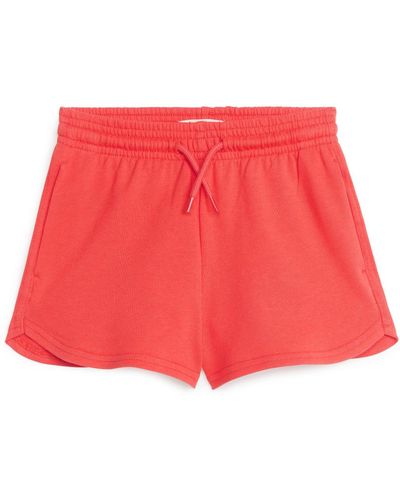 ARKET Terry Shorts - Red