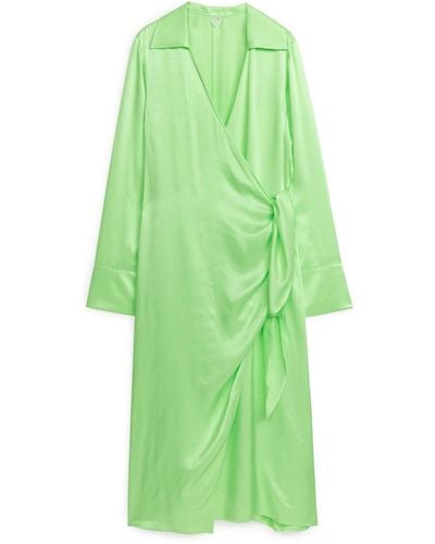 ARKET Wrap Dress - Green