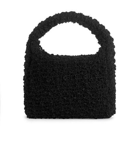 ARKET Crinkle Handbag - Black