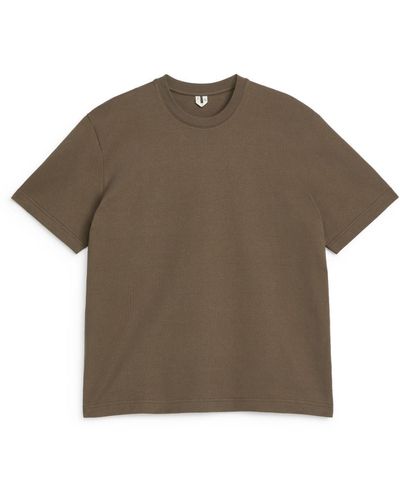 ARKET Oversized Heavyweight T-shirt - Brown