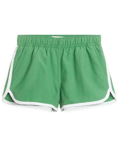 ARKET Contrast Binding Swimshorts - Green