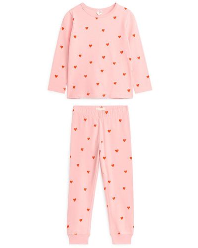 ARKET Jersey-Pyjama - Pink