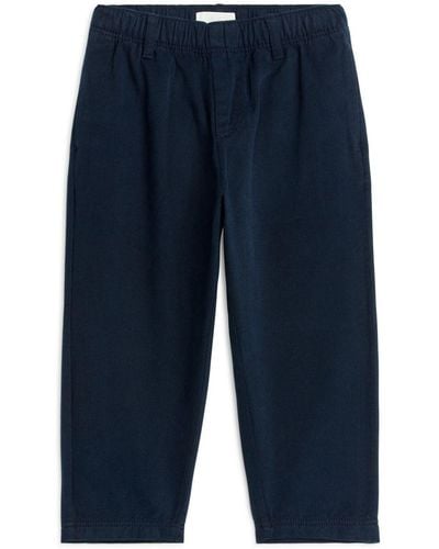 ARKET Tapered Cotton Chinos - Blue