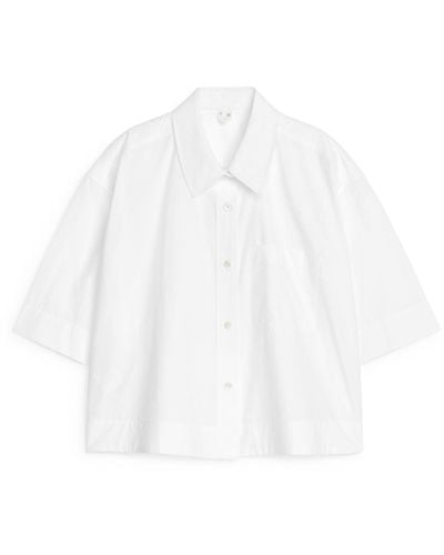 ARKET Short-sleeve Cotton Shirt - White