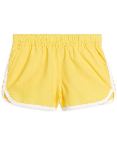 ARKET Sporty Swim Shorts - Yellow