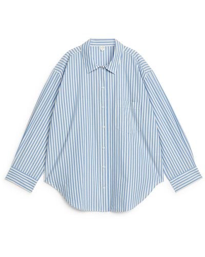 ARKET Relaxed Pyjama Shirt - Blue