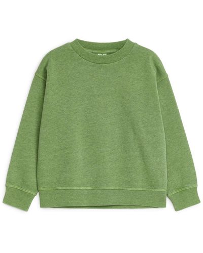 ARKET Oversize Cotton Sweatshirt - Green
