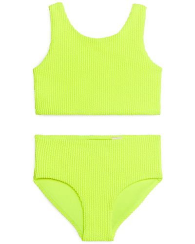 ARKET Seersucker Bikini Set - Yellow