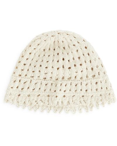 ARKET Open-knit Hat - Natural
