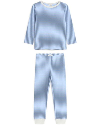 ARKET Jersey Pyjama Set - Blue