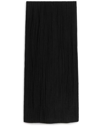 ARKET Crinkle Skirt - Black