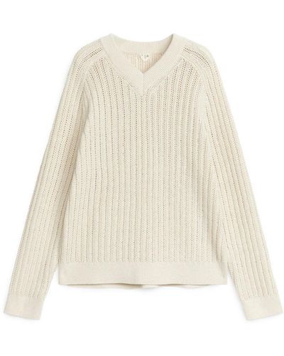 ARKET Heavy-knit Jumper - White