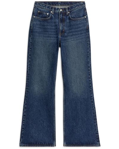 ARKET Reed Relaxed Flared Jeans - Blue