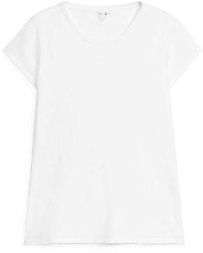 ARKET Cotton Stretch T-shirt - White
