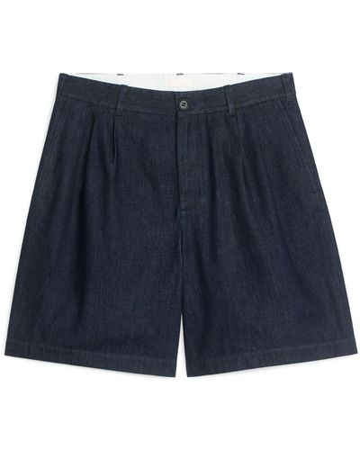 ARKET Loose Denim Shorts - Blue