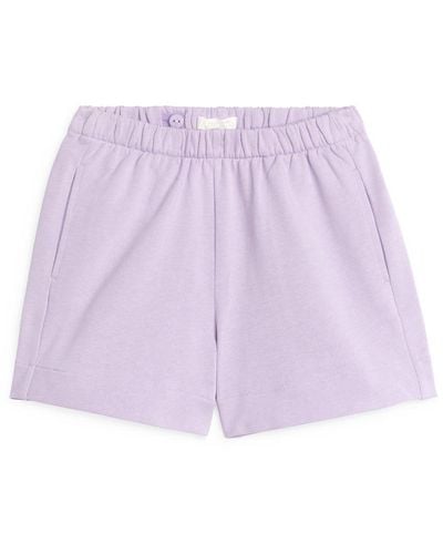 ARKET Shorts Aus Frottee - Lila
