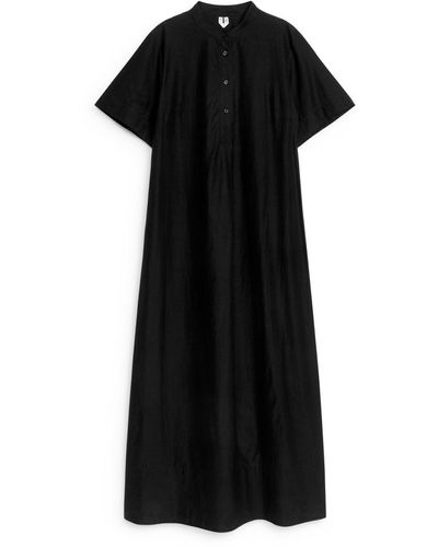 ARKET Cupro-cotton Dress - Black