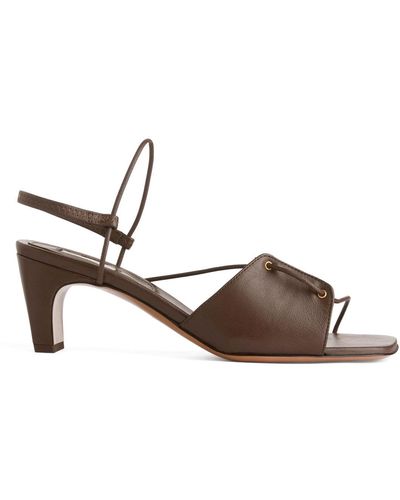 ARKET Leather Strap Sandals - Brown