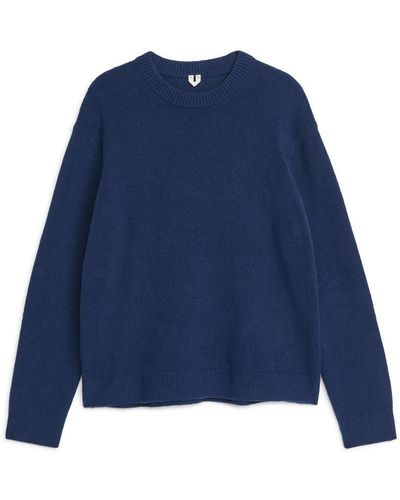 ARKET Pullover Aus Baumwollmix - Blau