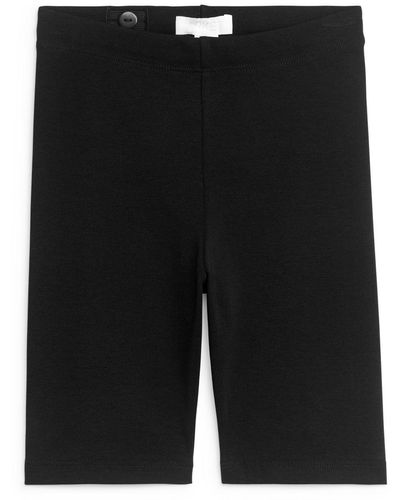 ARKET Jersey Bicycle Shorts - Black