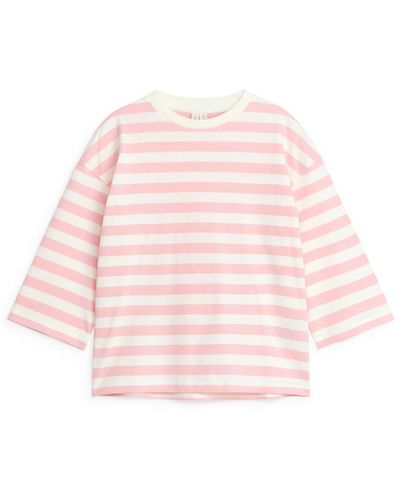 ARKET Oversize-T-Shirt Mit Langen Ärmeln - Pink